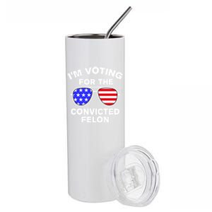 Funny Trump 2024 45 And 47 Cool Gift Stainless Steel Tumbler