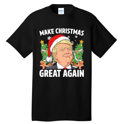 Funny Trump 2024 Make Christmas Great Again Tall T-Shirt