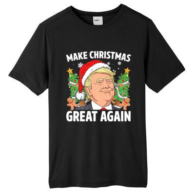 Funny Trump 2024 Make Christmas Great Again Tall Fusion ChromaSoft Performance T-Shirt