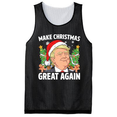 Funny Trump 2024 Make Christmas Great Again Mesh Reversible Basketball Jersey Tank