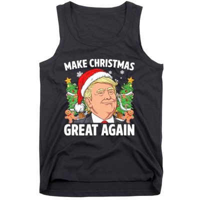 Funny Trump 2024 Make Christmas Great Again Tank Top