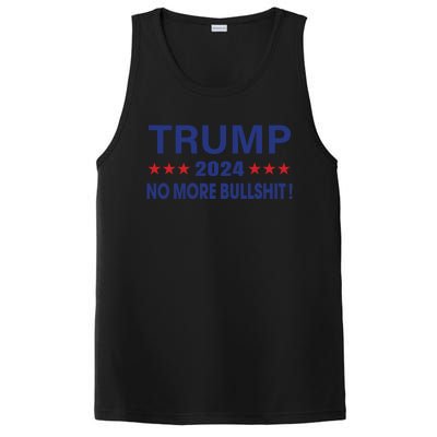 Funny Trump 2024 No More Bullshit American Election Gift PosiCharge Competitor Tank