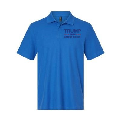 Funny Trump 2024 No More Bullshit American Election Gift Softstyle Adult Sport Polo