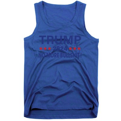 Funny Trump 2024 No More Bullshit American Election Gift Tank Top