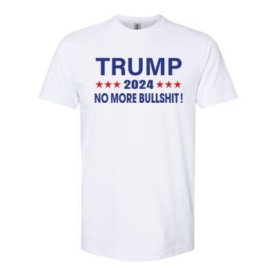 Funny Trump 2024 No More Bullshit American Election Gift Softstyle® CVC T-Shirt