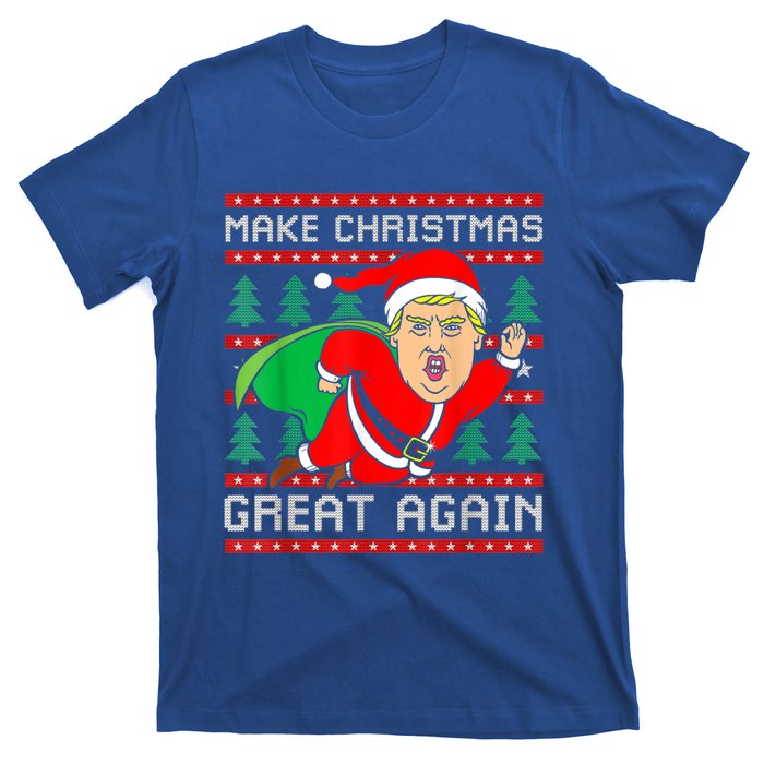 Funny Trump 2024 Make Christmas Great Again Ugly Sweater Cute Gift T-Shirt