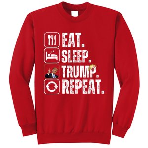 Funny Trump 2024 Take America Back American Flag Sweatshirt