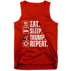 Funny Trump 2024 Take America Back American Flag Tank Top