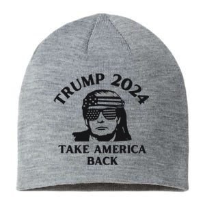 Funny Trump 2024 Take America Back Sunglasses Sustainable Beanie