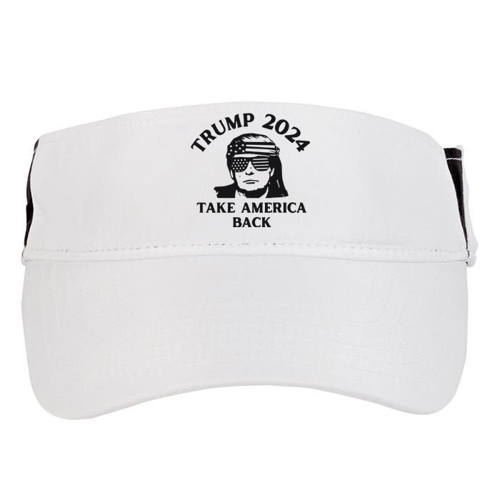 Funny Trump 2024 Take America Back Sunglasses Adult Drive Performance Visor