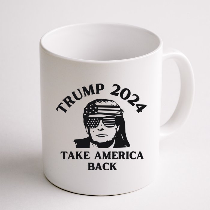 Funny Trump 2024 Take America Back Sunglasses Coffee Mug