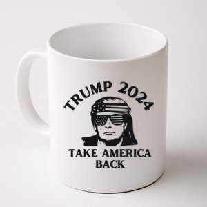 Funny Trump 2024 Take America Back Sunglasses Coffee Mug