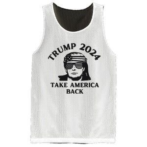 Funny Trump 2024 Take America Back Sunglasses Mesh Reversible Basketball Jersey Tank