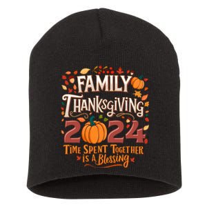 Family Thanksgiving 2024 Thanksgiving Crew Matching Group Short Acrylic Beanie