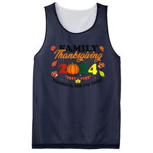 Family Thanksgiving 2024 Thankful For My Tribe Group Autumn Mesh Reversible Basketball Jersey Tank