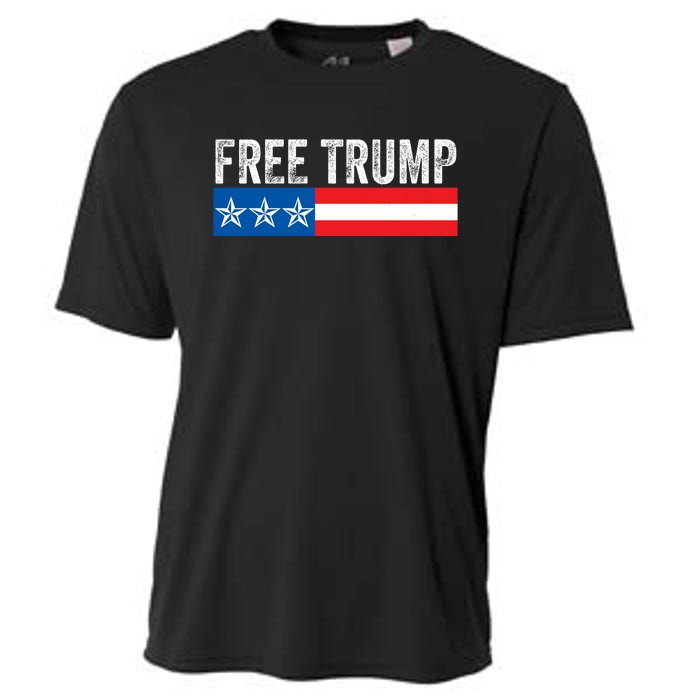 Free Trump 2024 Donald Trump USA Election Cooling Performance Crew T-Shirt