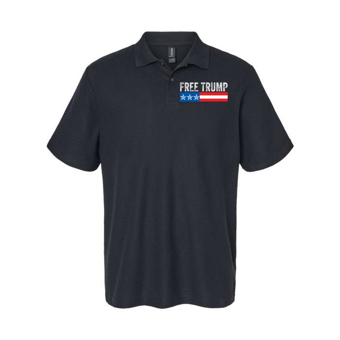 Free Trump 2024 Donald Trump USA Election Softstyle Adult Sport Polo