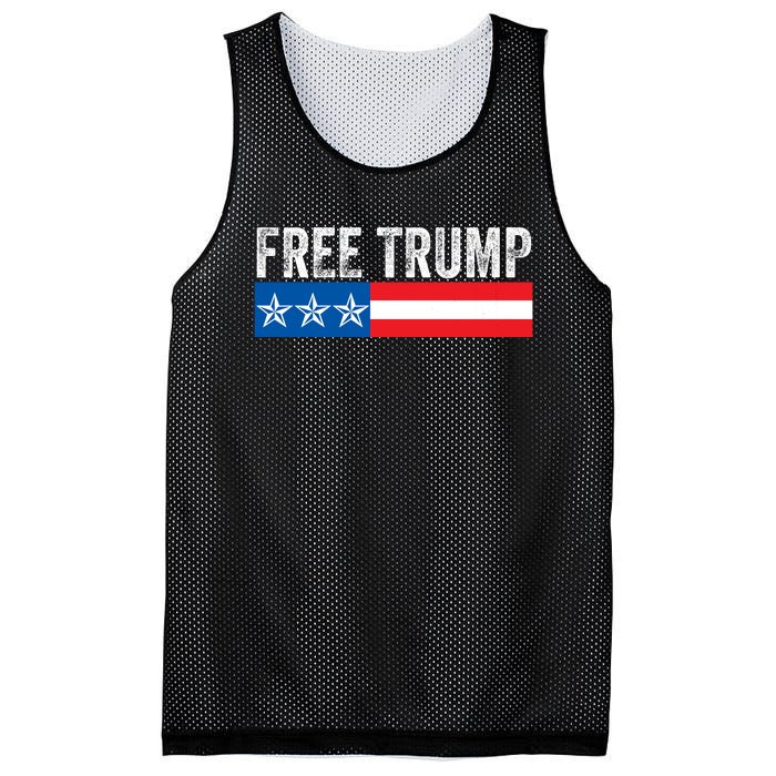 Free Trump 2024 Donald Trump USA Election Mesh Reversible Basketball Jersey Tank