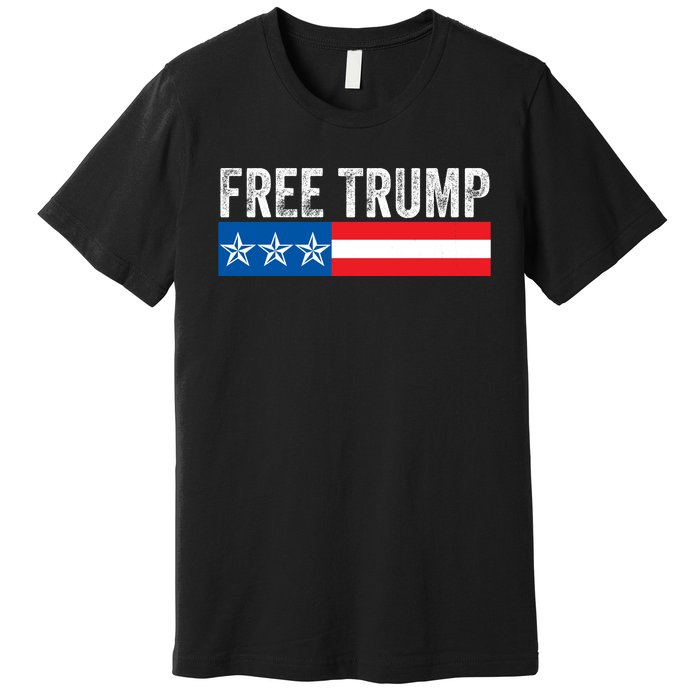 Free Trump 2024 Donald Trump USA Election Premium T-Shirt