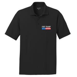 Free Trump 2024 Donald Trump USA Election PosiCharge RacerMesh Polo