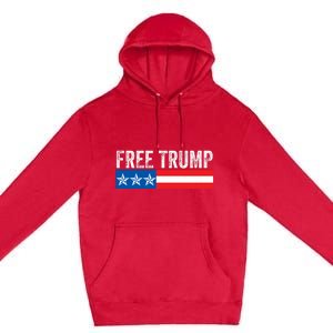 Free Trump 2024 Donald Trump USA Election Premium Pullover Hoodie