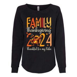 Family Thanksgiving 2024 Thankful For My Tribe Group Autumn Womens California Wash Sweatshirt