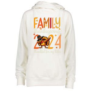 Family Thanksgiving 2024 Thankful For My Tribe Group Autumn Womens Funnel Neck Pullover Hood