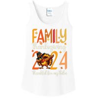 Family Thanksgiving 2024 Thankful For My Tribe Group Autumn Ladies Essential Tank