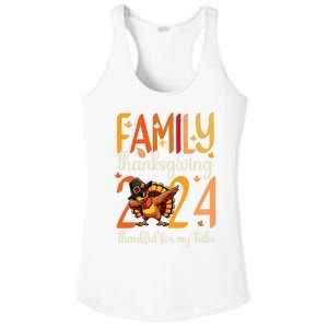 Family Thanksgiving 2024 Thankful For My Tribe Group Autumn Ladies PosiCharge Competitor Racerback Tank