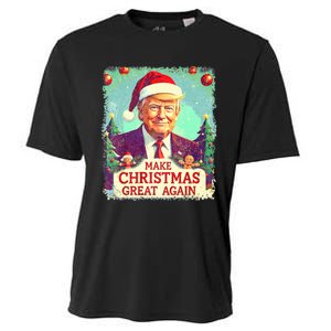 Funny Trump 2024 Make Christmas Great Again Ugly Cooling Performance Crew T-Shirt