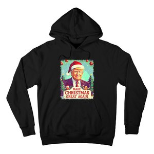 Funny Trump 2024 Make Christmas Great Again Ugly Hoodie