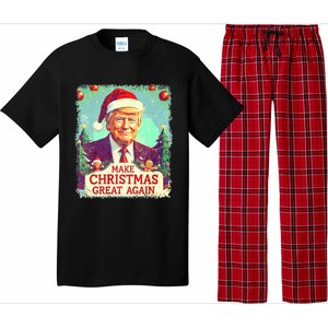 Funny Trump 2024 Make Christmas Great Again Ugly Pajama Set