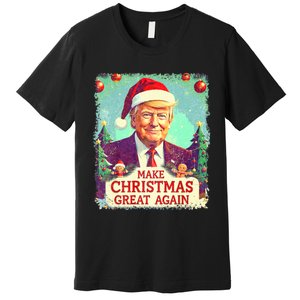 Funny Trump 2024 Make Christmas Great Again Ugly Premium T-Shirt