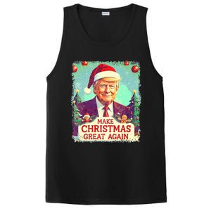 Funny Trump 2024 Make Christmas Great Again Ugly PosiCharge Competitor Tank