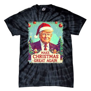 Funny Trump 2024 Make Christmas Great Again Ugly Tie-Dye T-Shirt