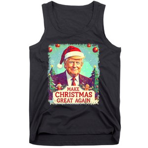 Funny Trump 2024 Make Christmas Great Again Ugly Tank Top