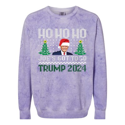 Funny Trump 2024 Christmas Sarcastic Trump Xmas Colorblast Crewneck Sweatshirt