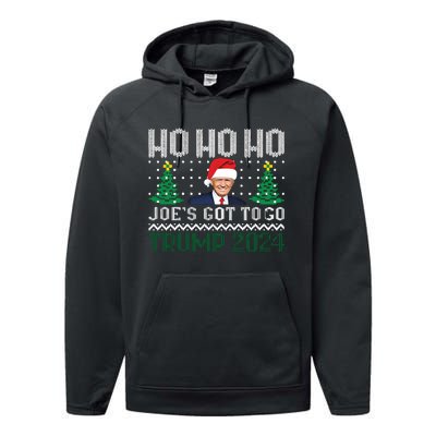 Funny Trump 2024 Christmas Sarcastic Trump Xmas Performance Fleece Hoodie