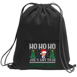 Funny Trump 2024 Christmas Sarcastic Trump Xmas Sweatshirt Cinch Pack Bag