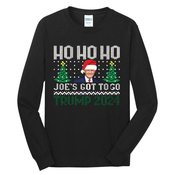 Funny Trump 2024 Christmas Sarcastic Trump Xmas Tall Long Sleeve T-Shirt