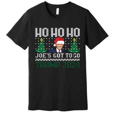 Funny Trump 2024 Christmas Sarcastic Trump Xmas Premium T-Shirt