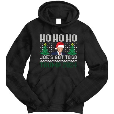 Funny Trump 2024 Christmas Sarcastic Trump Xmas Tie Dye Hoodie