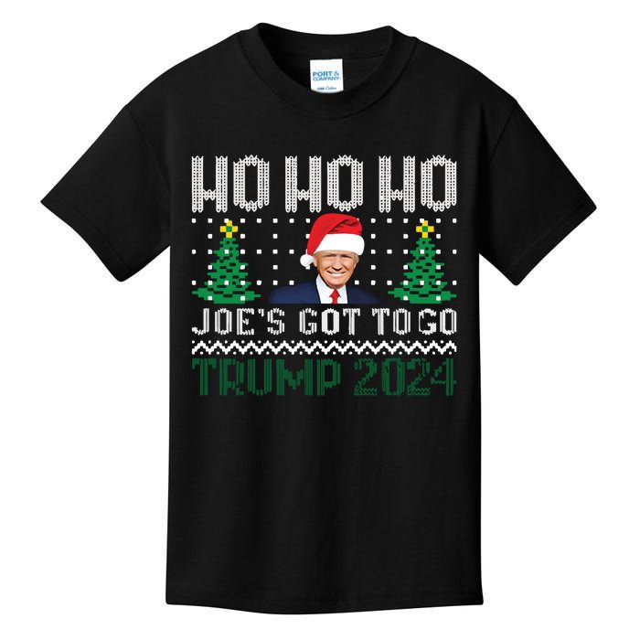 Funny Trump 2024 Christmas Sarcastic Trump Xmas Kids T-Shirt