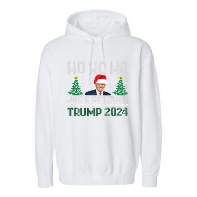 Funny Trump 2024 Christmas Sarcastic Trump Xmas Garment-Dyed Fleece Hoodie