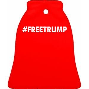 Free Trump 2024 Pro Donald Trump Ceramic Bell Ornament