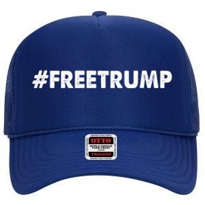 Free Trump 2024 Pro Donald Trump High Crown Mesh Back Trucker Hat