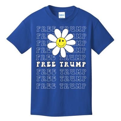 Free Trump 2024 Take America Back Vintage Patriotic Gift Kids T-Shirt