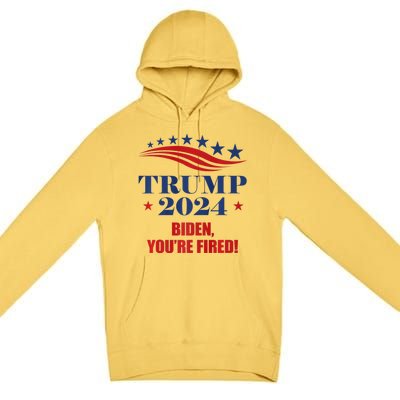 Funny Trump 2024 Biden You're Fired Trump Return Anti Biden Premium Pullover Hoodie