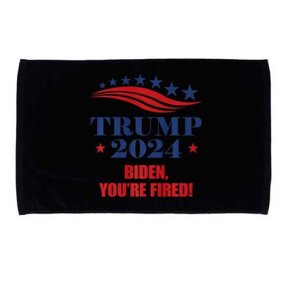 Funny Trump 2024 Biden You're Fired Trump Return Anti Biden Microfiber Hand Towel