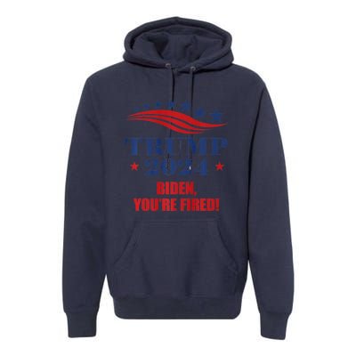 Funny Trump 2024 Biden You're Fired Trump Return Anti Biden Premium Hoodie